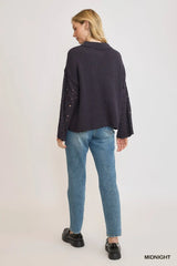 Umgee Hollow Out Button Down Cardigan - Trendsi - Flyclothing LLC