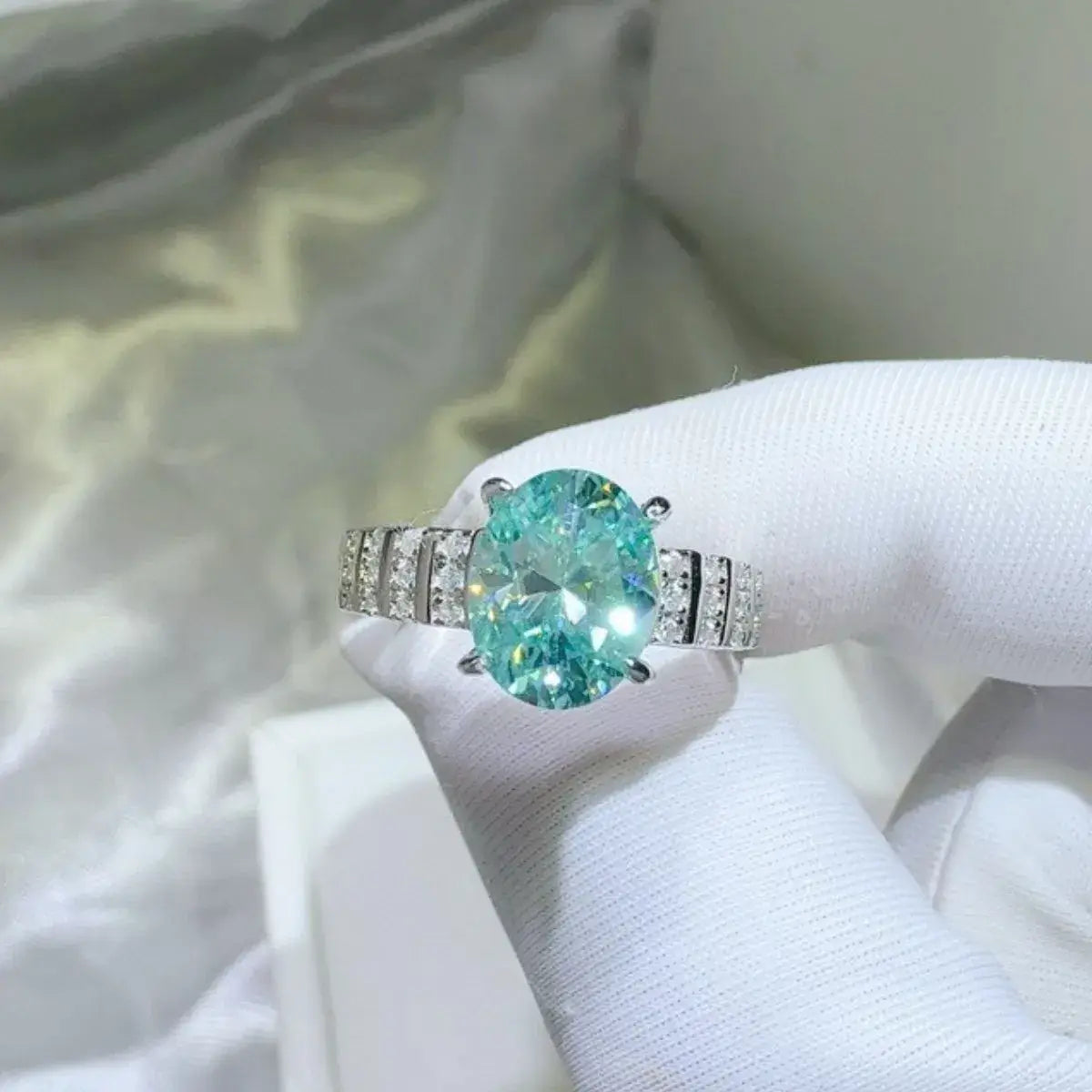 2 Carat Moissanite 925 Sterling Silver Ring - Trendsi - Flyclothing LLC