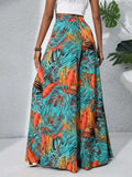Printed High Waist Wide Leg Pants - Trendsi - Flyclothing LLC