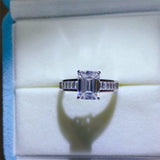 3 Carat Moissanite 925 Sterling Silver Ring - Trendsi