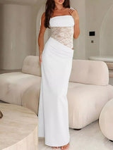 Lace Cutout Tie Shoulder Maxi Dress - Trendsi - Flyclothing LLC