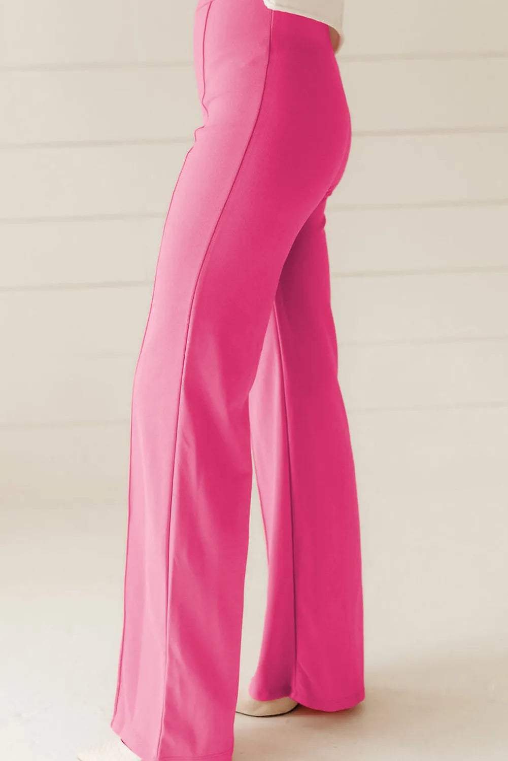 High Waist Straight Leg Pants - Trendsi - Flyclothing LLC
