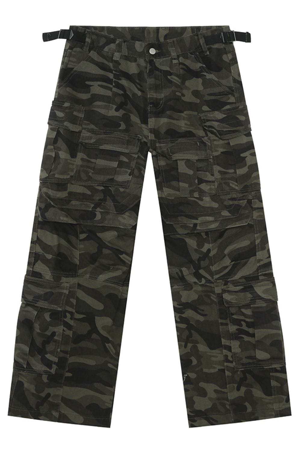 Men's Camouflage Straight Cargo Jeans - Trendsi - Flyclothing LLC