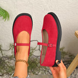 Round Toe Slip-Ons - Trendsi - Flyclothing LLC