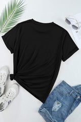 US Flag Round Neck Short Sleeve T-Shirt - Trendsi - Flyclothing LLC