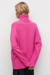 Basic Bae Turtleneck Dropped Shoulder Long Sleeve Sweater - ShopBasicbae - Flyclothing LLC