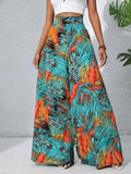 Printed High Waist Wide Leg Pants - Trendsi - Flyclothing LLC