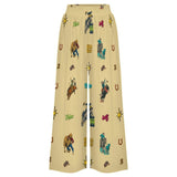 Baha Ranch The Last Roundup Rodeo High Waisted Wide Leg Pants
