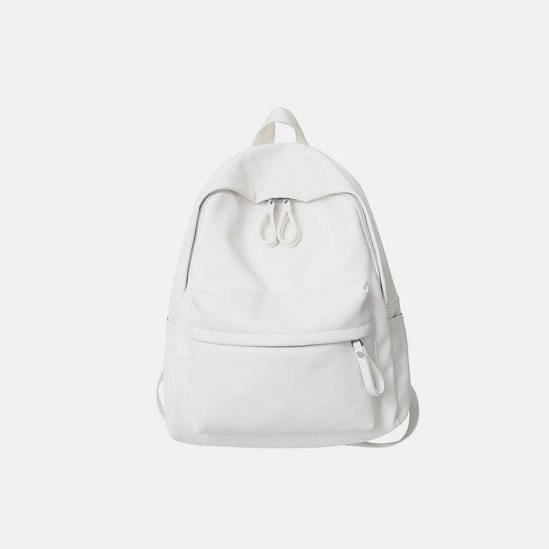 PU Leather Zip Backpack Bag - Trendsi - Flyclothing LLC