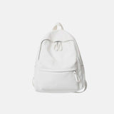 PU Leather Zip Backpack Bag - Trendsi - Flyclothing LLC