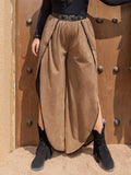 Plus Size Slit Wide Leg Pants - Trendsi - Flyclothing LLC