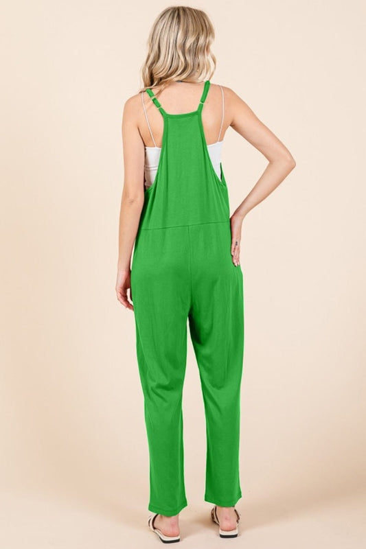 Culture Code Full Size Sleeveless Jumpsuit with Pockets - Trendsi