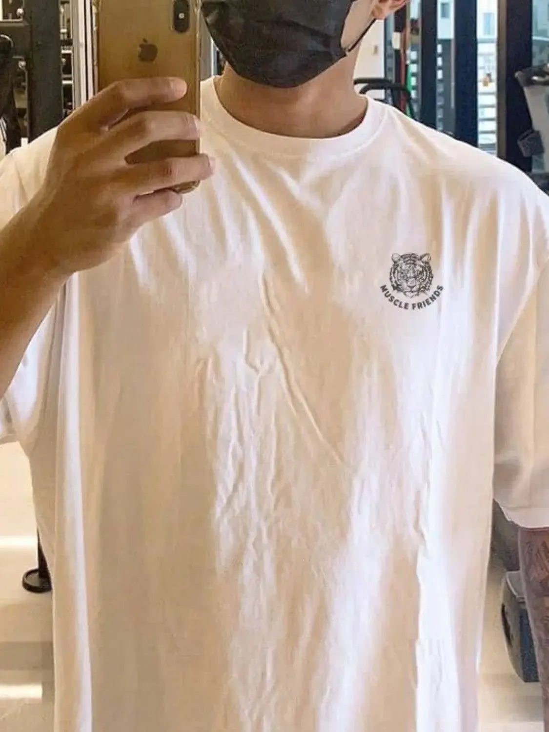 Men's Plus Size Tiger Round Neck Short Sleeve T-Shirt - Trendsi - Flyclothing LLC