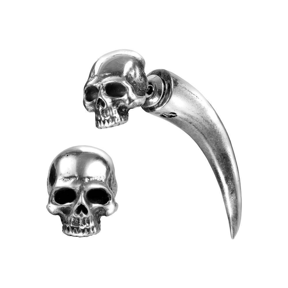 Tomb Skull Horn Earring - Alchemy of England - Flyclothing LLC