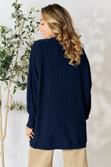 Basic Bae Full Size Ribbed Cocoon Cardigan - ShopBasicbae - Flyclothing LLC