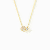 18K Gold-Plated 925 Sterling Silver Zircon Heart Necklace - Trendsi