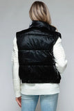 Snobbish Fine Fur Lining Quilted Vest - Trendsi
