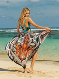 Printed Spaghetti Strap Cover Up - Trendsi - Flyclothing LLC
