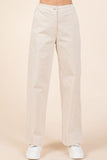 Mittoshop Corduroy Back Elastic Waist Pants - Trendsi