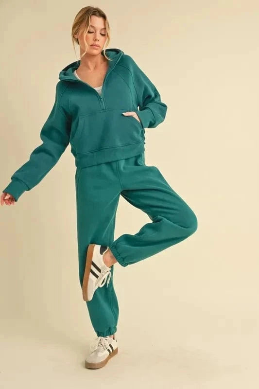 Aemi+Co Drawstring Elastic Waist Joggers - Trendsi