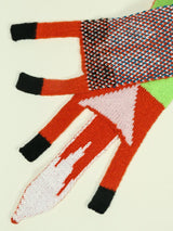 Knitted Fox Pattern Scarf - Trendsi - Flyclothing LLC