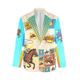 Baha Ranch The Comic Corral Cowgirl Western Rodeo Blazer