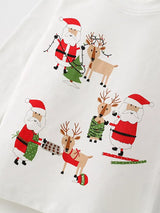 Children's Christmas Santa & Reindeer Pajama Set - Trendsi - Flyclothing LLC