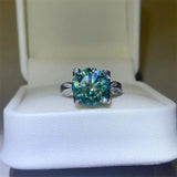 5 Carat Moissanite Zircon 925 Sterling Silver Ring - Trendsi