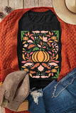 Graphic Round Neck Short Sleeve T-Shirt - Trendsi - Flyclothing LLC