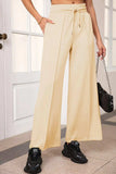 Drawstring Wide Leg Pants with Pockets - Trendsi - Flyclothing LLC