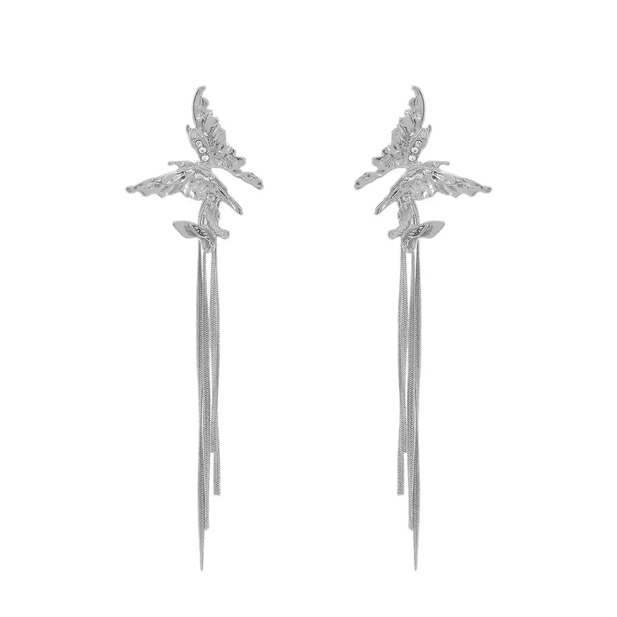 Butterfly Fringe Dangle Earrings - Trendsi - Flyclothing LLC