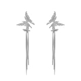 Butterfly Fringe Dangle Earrings - Trendsi - Flyclothing LLC