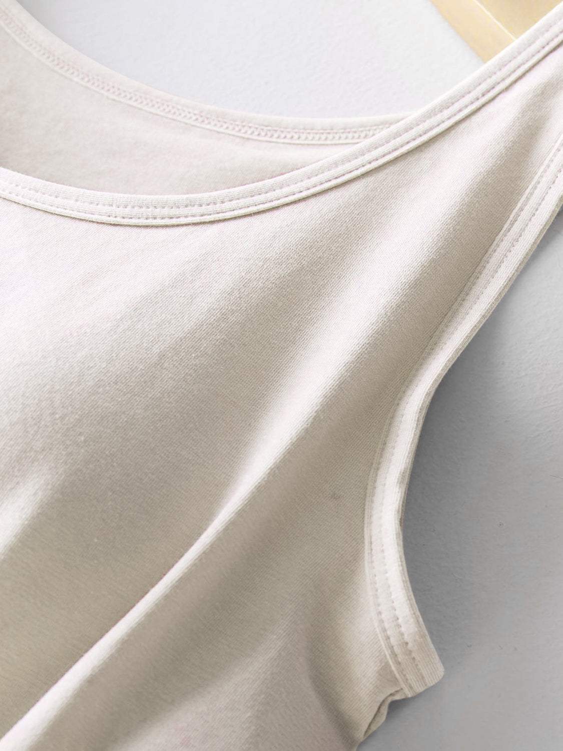 Round Neck Tank with Bra - Trendsi - Flyclothing LLC