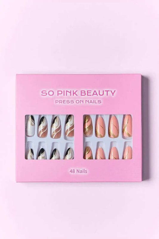 SO PINK BEAUTY Press On Nails 2 Packs - Trendsi - Flyclothing LLC