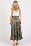 Mittoshop Paisley Patchwork Print Satin Maxi Skirt - Trendsi - Flyclothing LLC