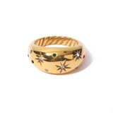 18K Gold-Plated Zircon Ring - Trendsi - Flyclothing LLC