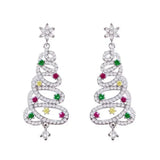 Christmas Tree Dangle Earrings - Trendsi - Flyclothing LLC
