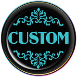 Custom Teal Personalized Name Rainbow Barbell Tongue Ring - BodyCandy - Flyclothing LLC
