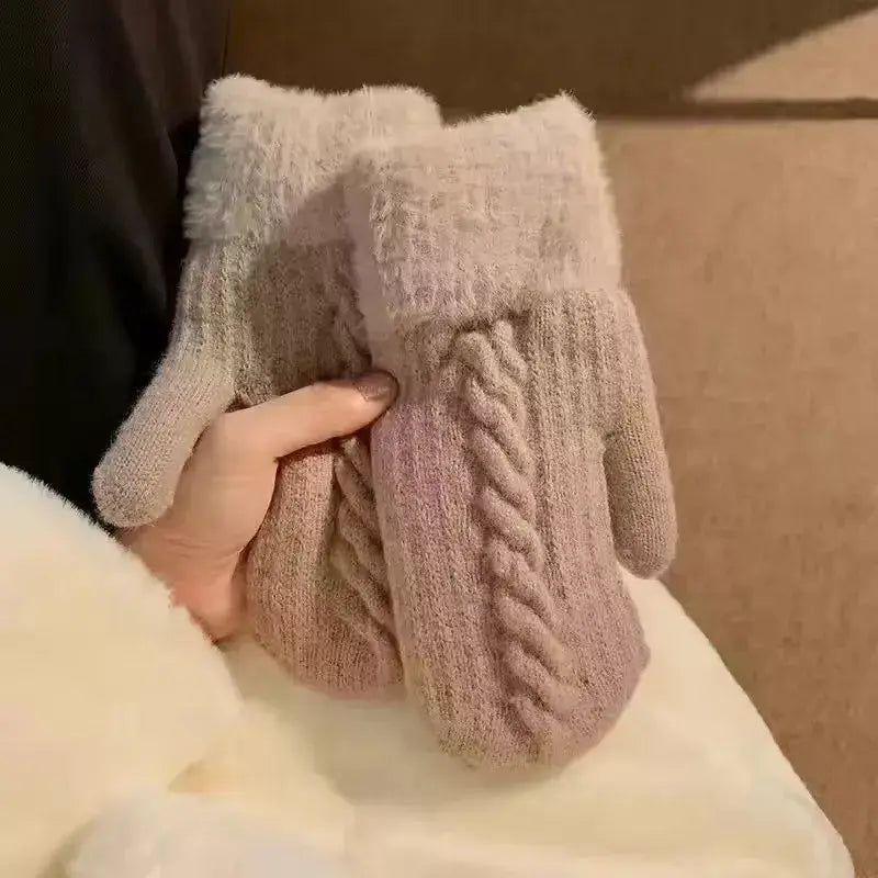 Cozy Knitted Winter Gloves - Trendsi - Flyclothing LLC