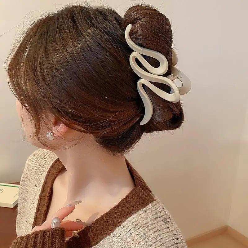 Alloy Acrylic Hair Claw Clip - Trendsi - Flyclothing LLC
