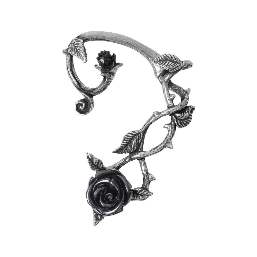 Black Rose Ear Wrap - Alchemy of England - Flyclothing LLC