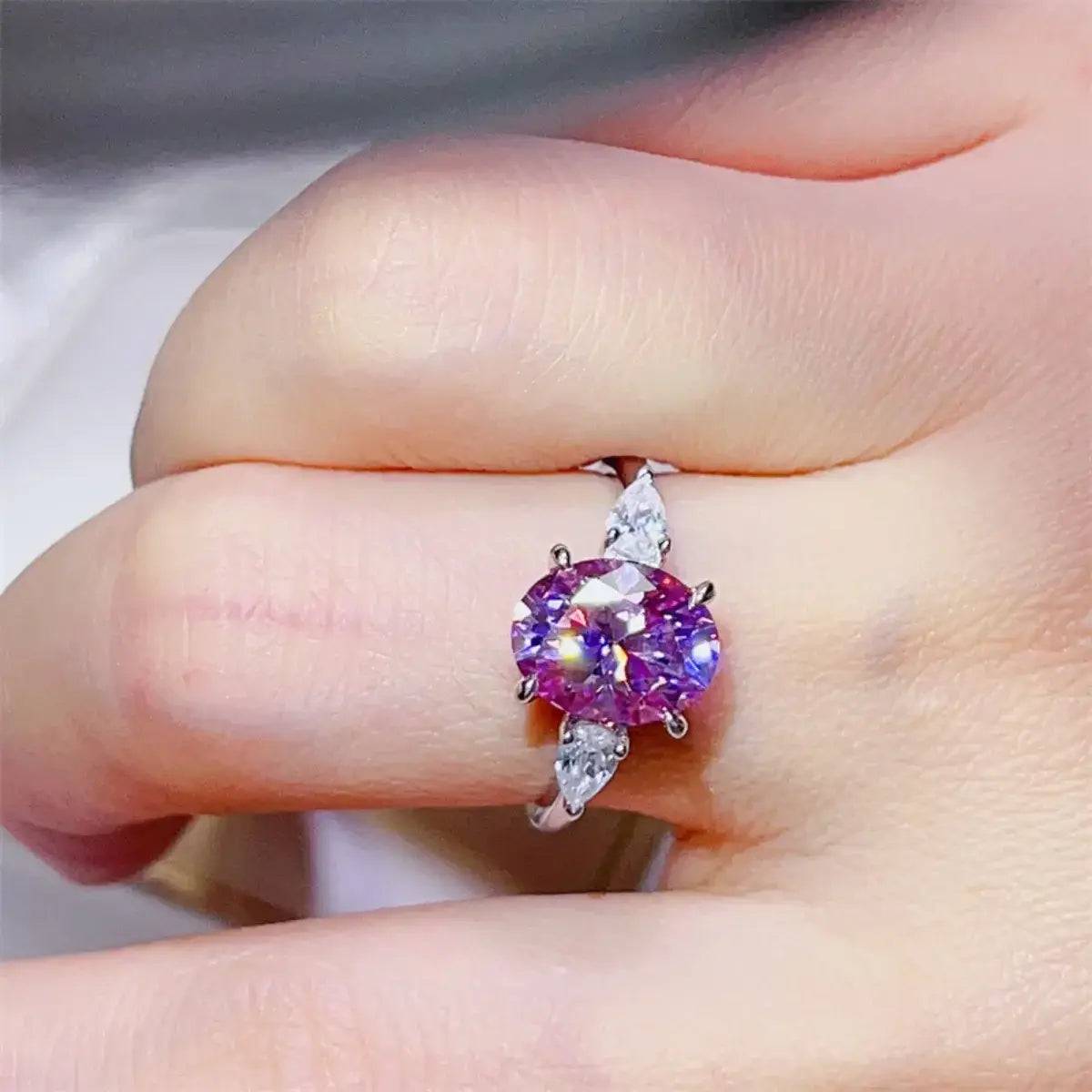 3 Carat Moissanite 925 Sterling Silver Ring - Trendsi - Flyclothing LLC
