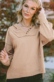Drawstring Long Sleeve Hoodie - Trendsi