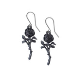 The Romance of the Black Rose Earrings - Alchemy of England - Flyclothing LLC