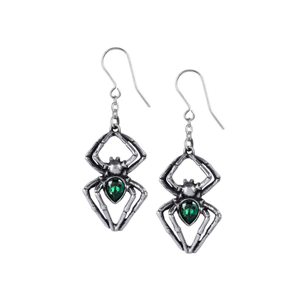Emerald Venom Earrings - Alchemy of England - Flyclothing LLC