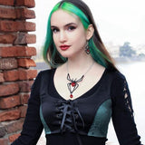 Black Widow Earrings - Alchemy of England - Flyclothing LLC