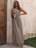 Printed Wide Leg Sleeveless Jumpsuit - Trendsi - Flyclothing LLC