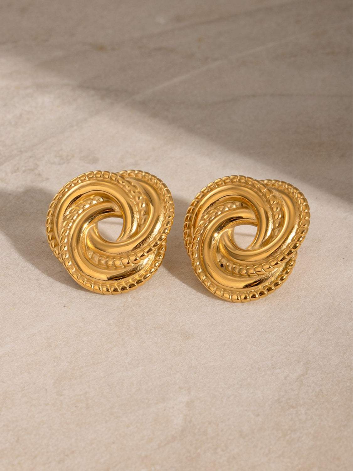 Stainless Steel Volution Stud Earrings - Trendsi - Flyclothing LLC