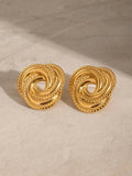 Stainless Steel Volution Stud Earrings - Trendsi