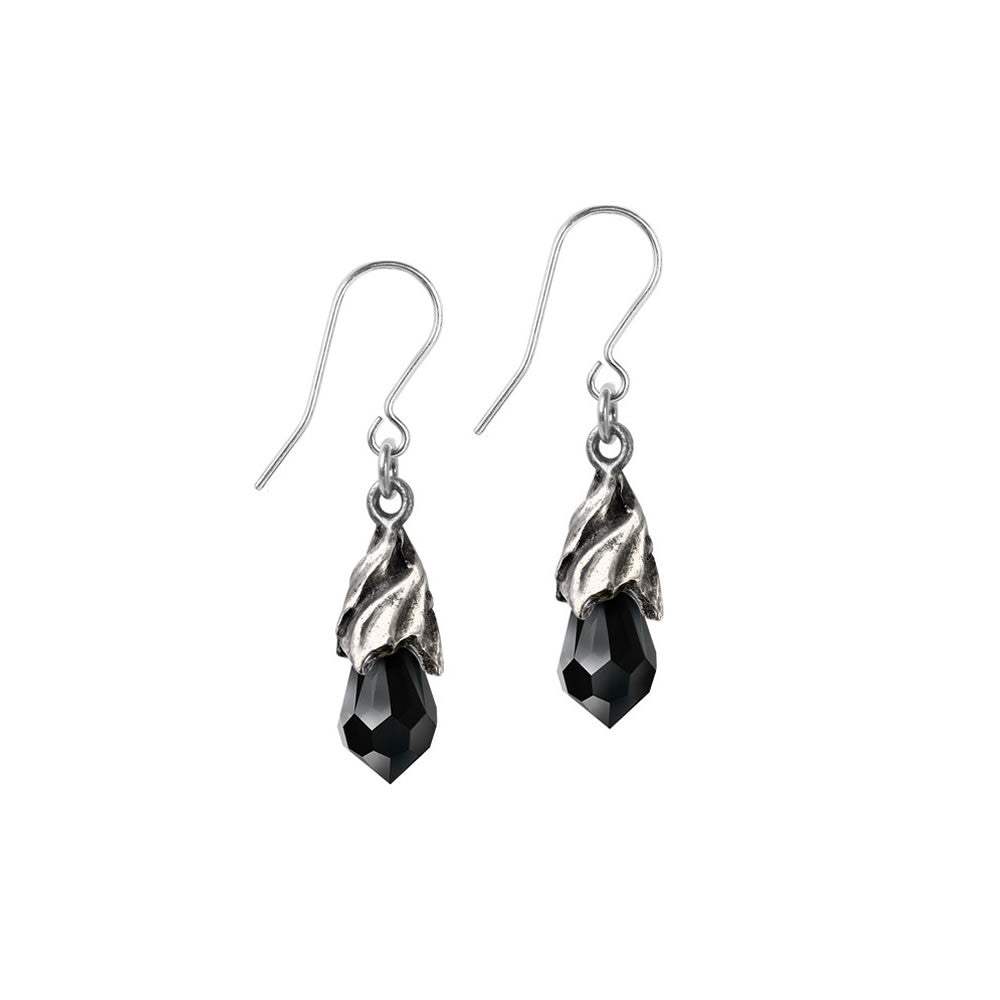 Empyrean Tear Earrings - Black - Alchemy of England - Flyclothing LLC